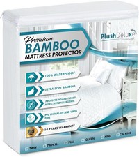  Ultra Soft Breathable Noiseless Washable Bed Mattress Cover for Comfort 