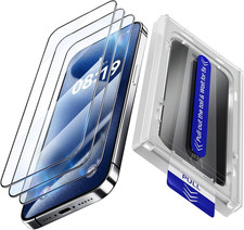 3 Pack Screen Protector for iPhone 16 Pro 6.3 Inch with Auto-Alignment Kit, Au