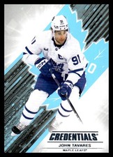 2024-25 UD Credentials Base 27 John Tavares - Toronto Maple Leafs