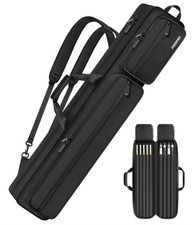 Estuche billar 4x5 acolchado con bolsillos, mochila para tacos