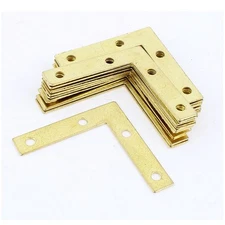 20pack 2 inch 90 Degree Corner Brace Angle Brackets Gold Tone 50 x 50mm