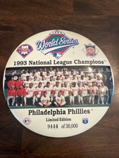 Phillies Team 1993 World Series Limited Edition Pin Button Large Numbered