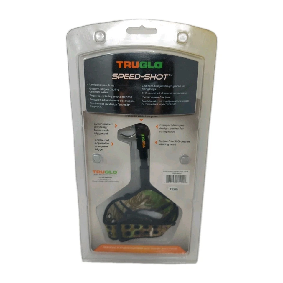 TRUGLO SPEED-SHOT Dual-Jaw Ultra-Quiet Micro-Adjustable Archery Release Trigger - Image 3 of 4