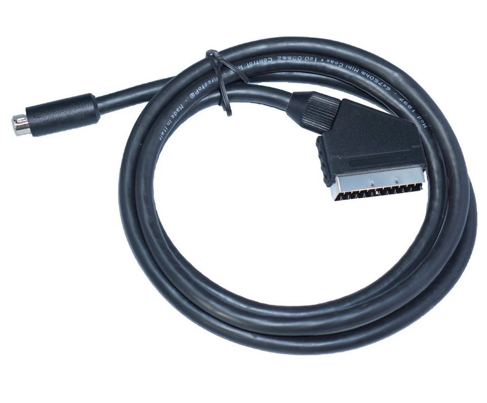 Retro Access Mini-Coax Pro Coaxial RGB Cable, Mini-DIN 8 to SCART 6ft (1.8m) - Image 2 of 2