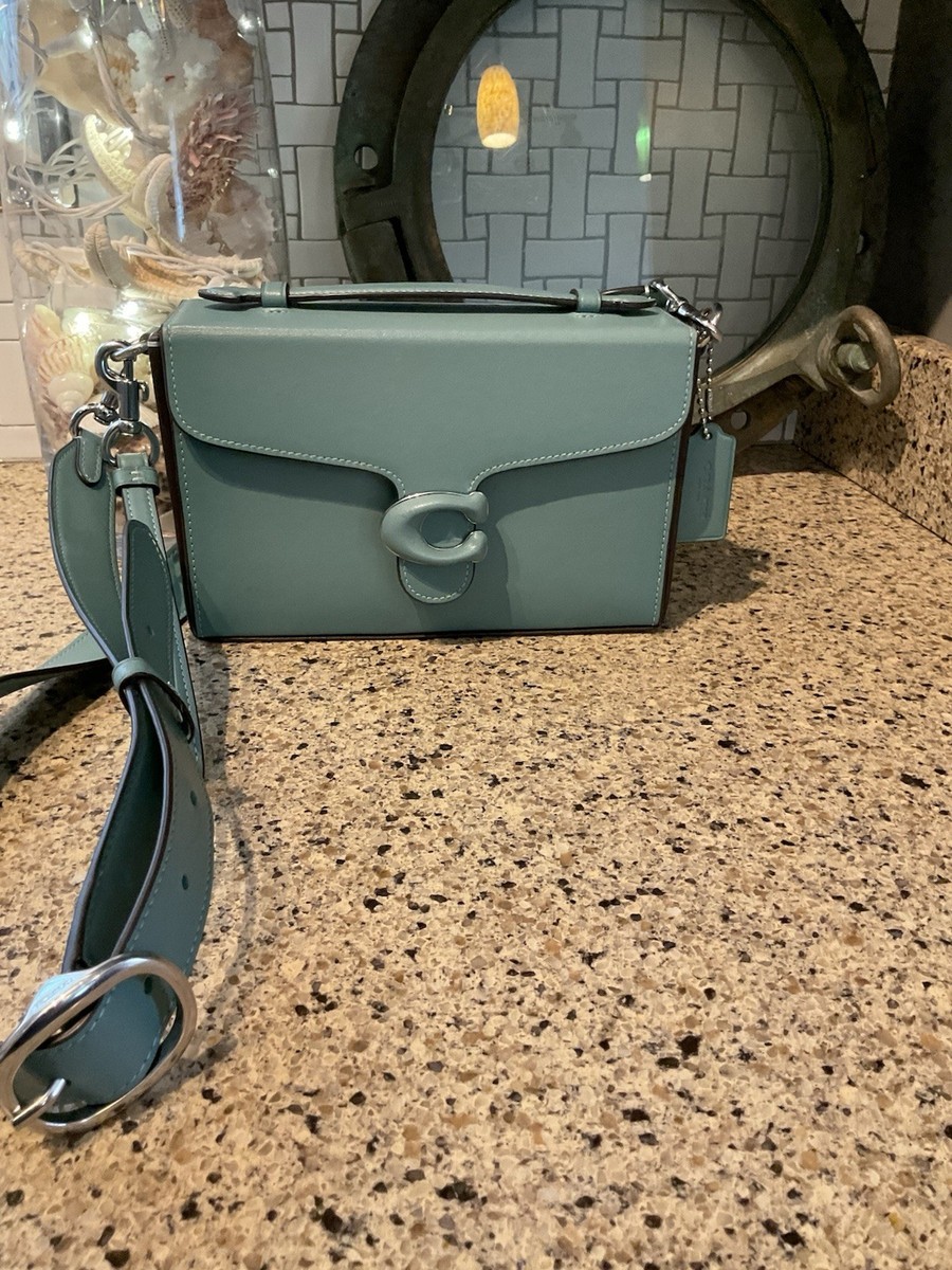 COACH Tabby Box Bag Aquamarine Glovetanned Leather CH750 | eBay