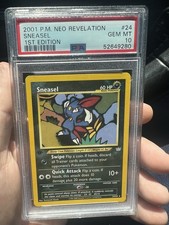Sneasel 1st Edition Rare Neo Revelation 24/64 LP on eBay