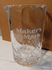 Maker's Mark Crystal Look Glass Cocktail Mixing Glass
