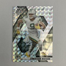 2025 Panini Mosaic Silver Prizm Christian Watson #242 Packers Football Card
