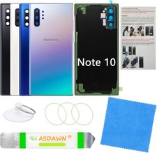 Galaxy Note 10 Back Glass Cover Housing Door Replacement with All the Adhesive