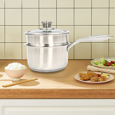 Large Capacity Sauce Pan For Cooking Food Grade Complementary Food Pot W/Handle