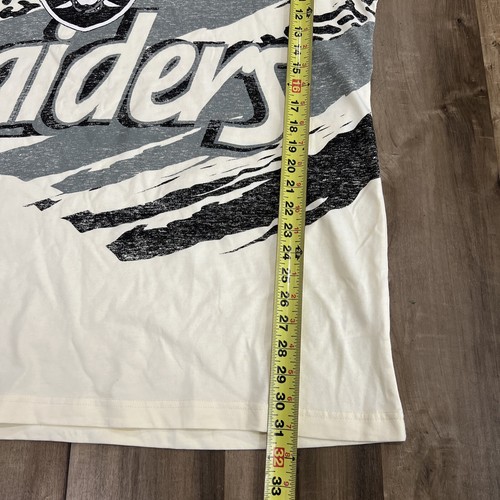 New Era Raiders Retro Splash Shirt Size Mens 2XL Oversized NWOT IVORY NFL - Picture 5 of 7