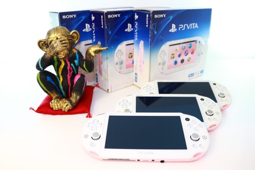 SONY PS Vita PCH-2000 Light Pink White W/Box Select 3Rank【1Day Shipping】 - Picture 1 of 32