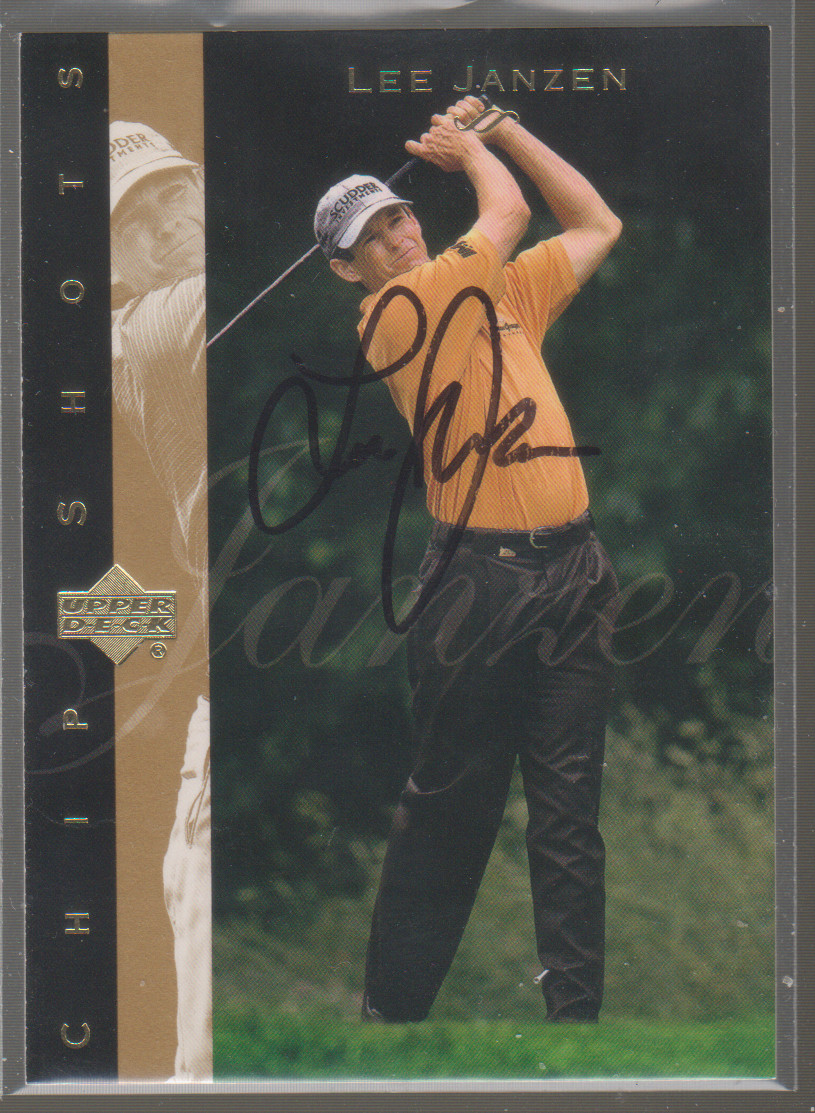Autographed 2003 Upper Deck Lee Janzen CHIP SHOTS