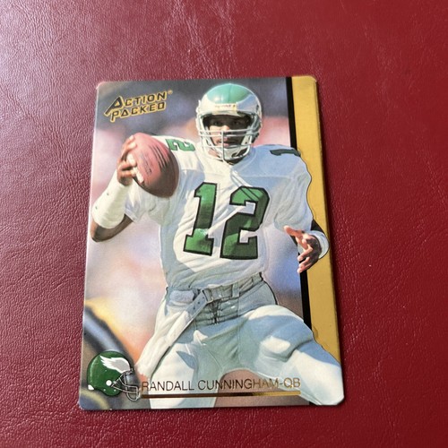 1992 Action Packed Rookie Update Football Card #67 Randall Cunningham - Picture 3 of 6