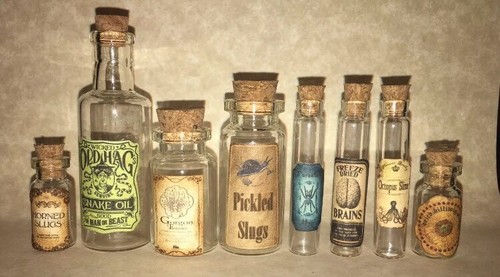 LABELS ONLY DIY M2M Holtz Vials Apothecary Potion Bottles Harry Potter Prop - 第 6/8 張圖片