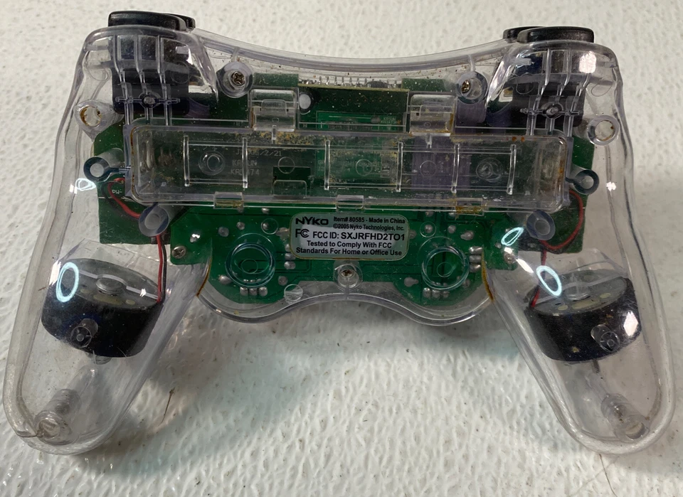 PS2 Wireless Controller Nyko 80585 Clear For Sony PlayStation - Image 4 of 4