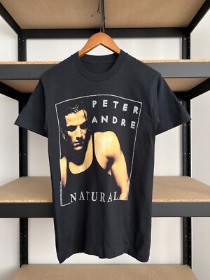 Vintage 90s Peter Andre Natural Black T-shirt Sz S
