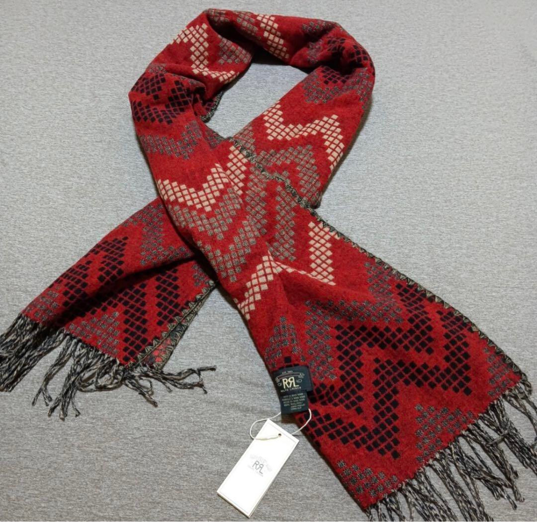 RRL INDIAN AZTEC STRIPE WOOL SCARF