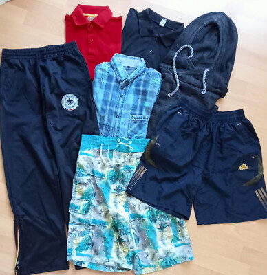 Kleidungspaket 7 teilig Kindersachen Junge Gr. S - XS Adidas Trigema