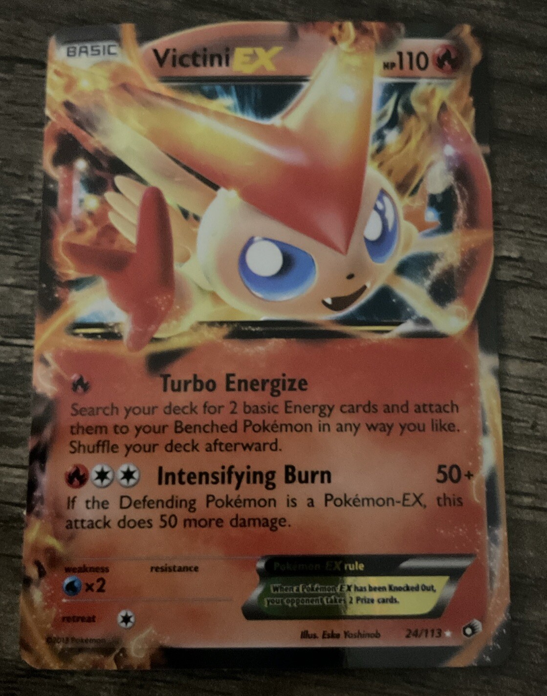 Victini EX - 24/113 - Pokemon Legendary Treasures Black White Ultra Rare Card NM