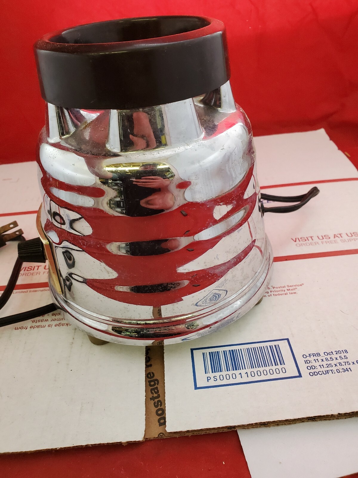 Vtg Oster Osterizer Blender Model 235 Chrome “Beehive” Base Motor