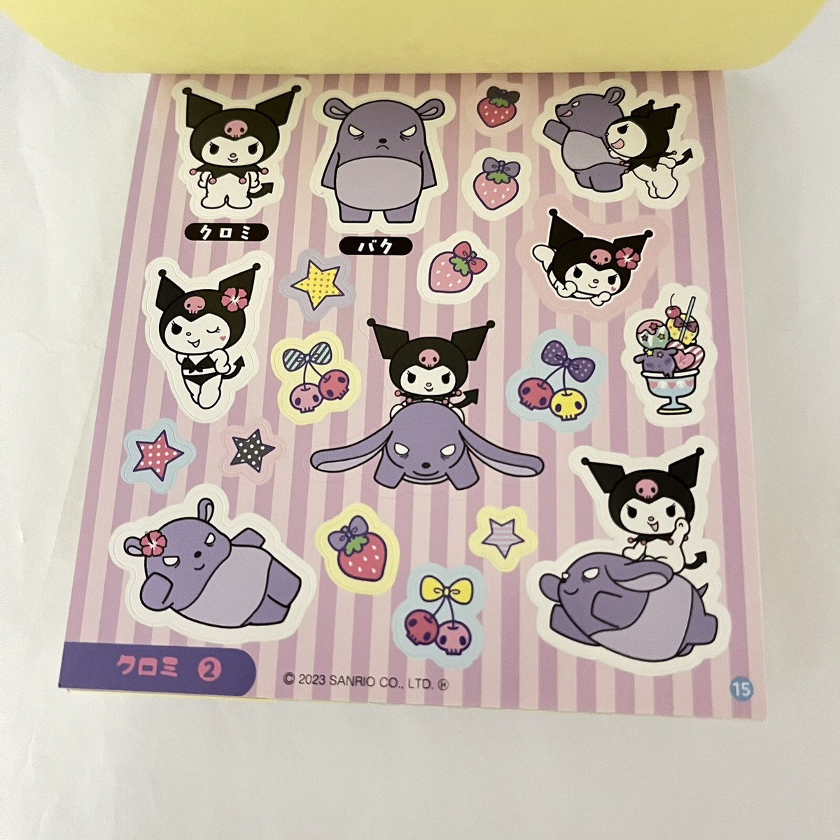 Sanrio characters Big sticker 2021_ Hello Kitty / Little Twin