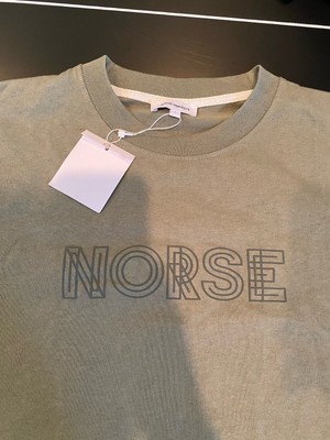 Norse Projects - Short Sleeve T-shirt - Olive Green Size S Nwt Crewneck