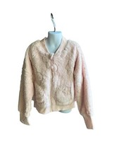 All in Motion Girls' Size S 6/7 Fleece Quilted Full Zip Pink Jacket