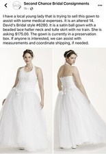 wedding dress David’s Bridal size 14