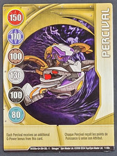Bakugan Battle Brawler - Percival - Metal Gate Card - 11/48e - BA358a 2008 Gold