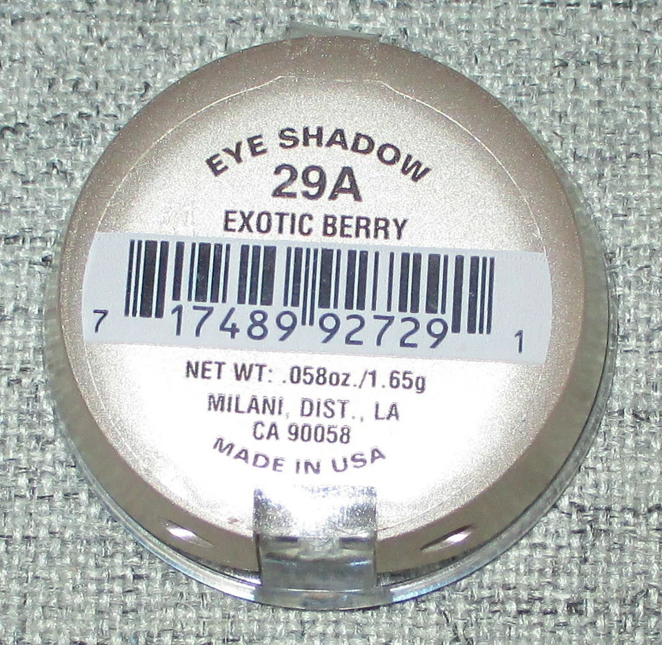 Milani Powder Eyeshadow Shade-Exotic Berry # 29A / .058 oz Lot of 3 - Image 2 of 2
