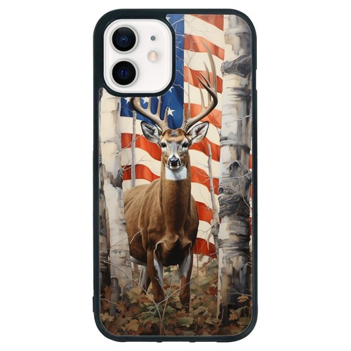 Hard TPU Cover american deer hunting design For iPhone SE XS XR Max 5 6 7 8 Plus - Picture 4 of 25