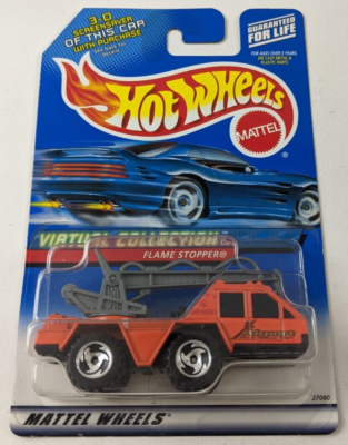 HOTWHEELS　FIRE-EATERII　FLAME STOPPERII Flame Stopper Hot Wheels Virtual Collection NEW 2000 Orange