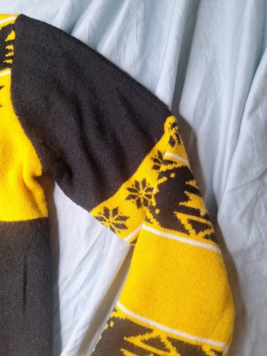 Pittsburgh Steelers Women's Small Klew Eyelash Crewneck Ugly Christmas Sweater - Picture 7 of 16