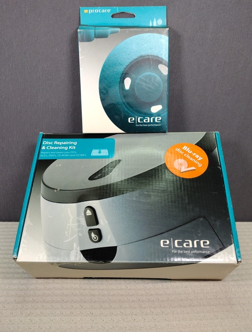 Procare DVD CD Cleaner Reconditioner BluRay Disc Repair E care W