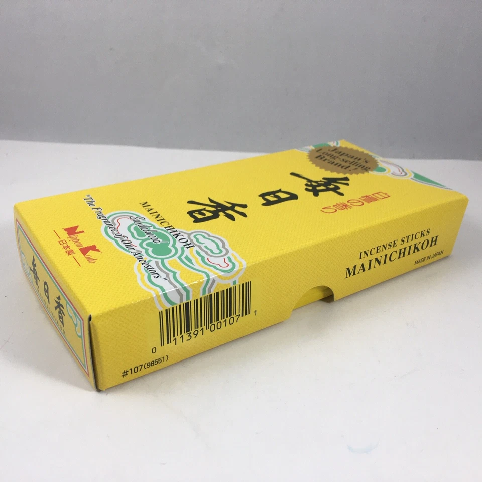 Incienso japonés de sándalo Nippon Kodo MAINICHIKOH 2,5 oz. (70g) Hecho en Japón Foto 4 de 4