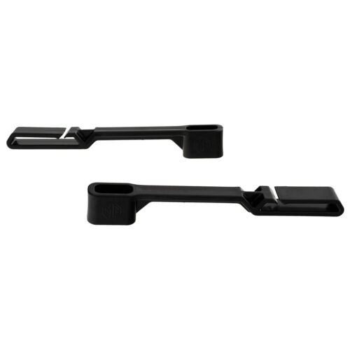 Paire de guides de ceinture de sécurité MGB en plastique noir avec inhibiteurs UV robustes et flexibles - Photo 1/4