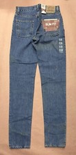 Vintage Levis 512 Blue Jeans, Slim Tapered, Deadstock NWT, Size 31x36
