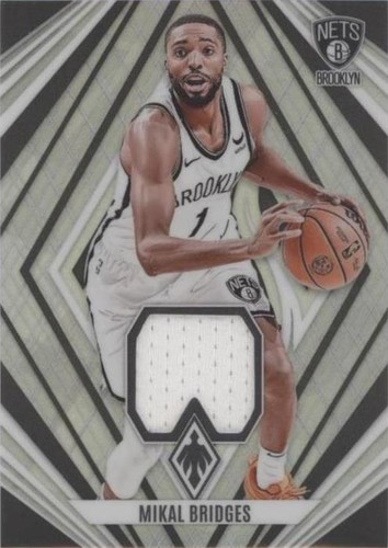 Mikal Bridges 2023-24 Hoops #7 City Edition Hyper Red #/99