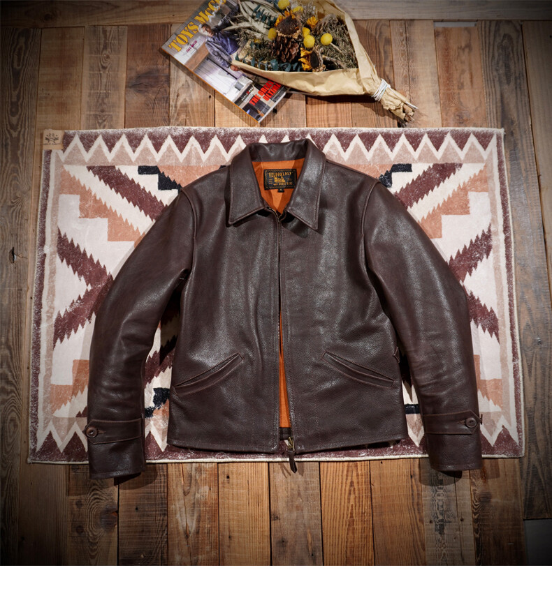 Men's Classic 1940 American Vintage Cowhide Depp Cropped