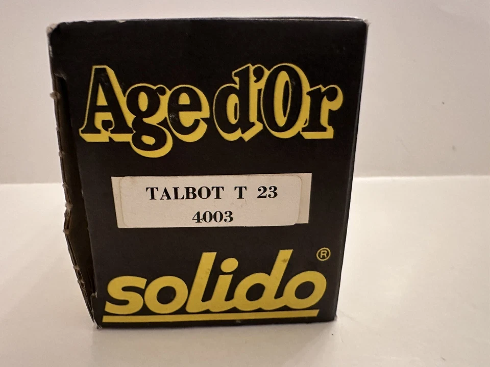 Solido Age D’Or 1:43 Talbot T 23 1937 4003 Diecast Car - Image 3 of 4