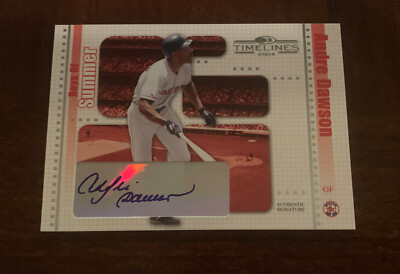 Andre Dawson AUTO 2004 Donruss Timelines Boys of Summer AUTOGRAPH Card #3 