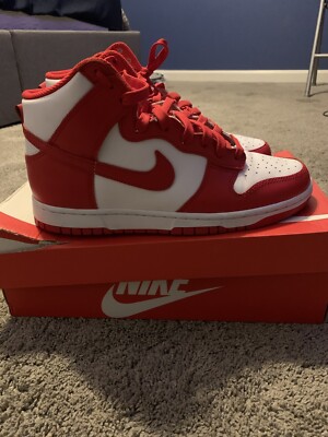 Size 8.5 - Nike Dunk High University Red