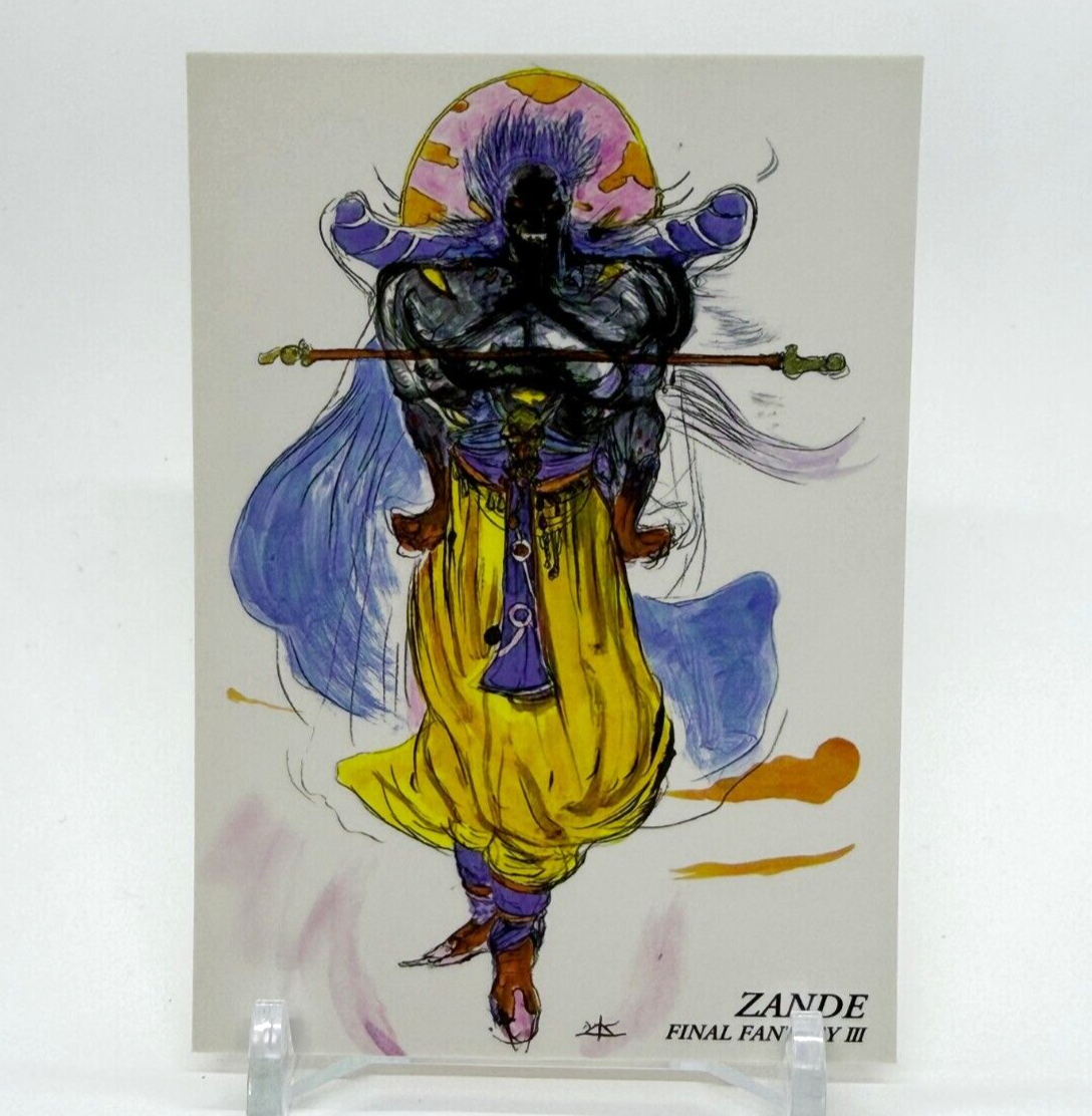 FINAL FANTASY ART MUSEUM 第三版 完全版 Zande Final Fantasy Ⅲ Art Museum Card SQUARE Yoshitaka Amano #306