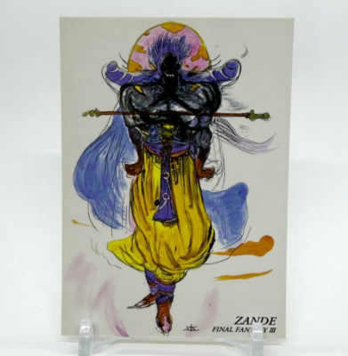 Zande Final Fantasy Ⅲ Art Museum Card SQUARE Yoshitaka Amano #306