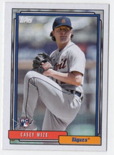 2021 Topps Update Series Casey Mize #T92-20 Rookie 1992 Redux Detroit Tigers