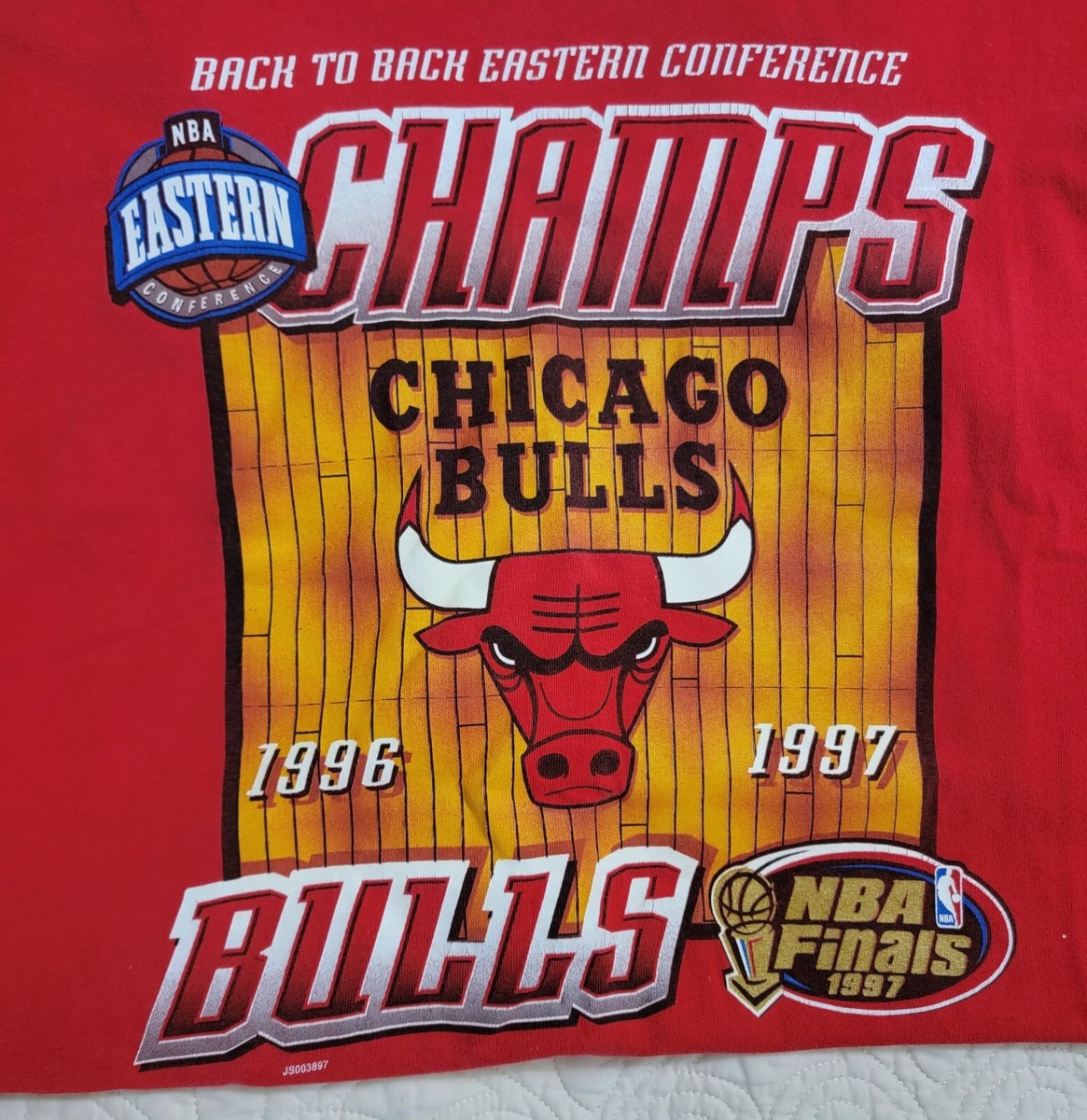 1997年 NBA CHICAGOBULLS　NBAFINALS　Tシャツ Vintage 1997 Chicago Bulls Eastern Conference NBA Finals