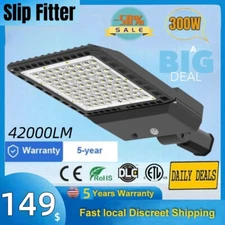 300W LED Parking Lot Light Dusk to Dawn Commercial Outdoor Shoebox Street Lamps