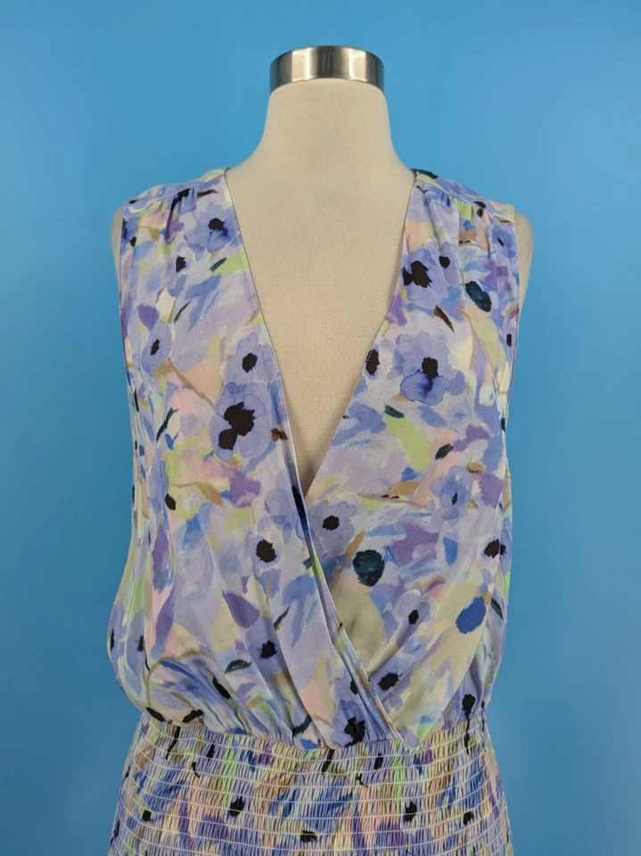 Mini Vestido Amanda Uprichard Grande Púrpura Floral Chantal Foto 2 de 4