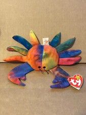 The only 1 Special Rainbow Edition! 1996 Beanie Baby CLAUDE The Crab with error 